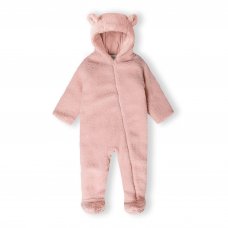 21BABYFUR 5B: Soft Sherpa Snowsuit (NB-9 Months)